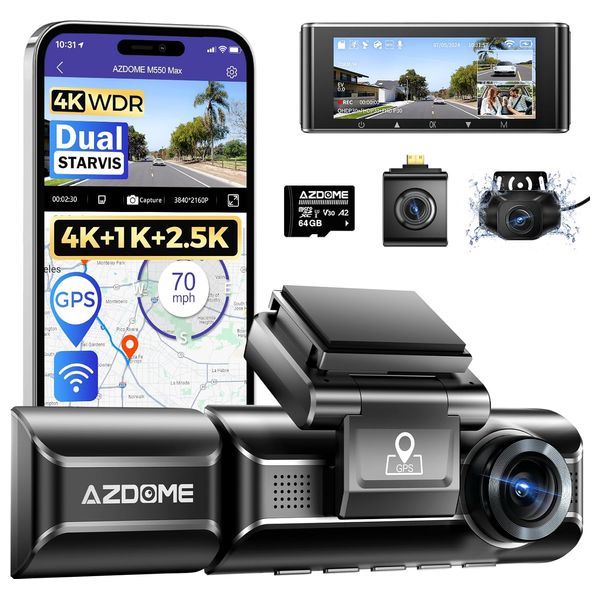 داش كام ازدوم - M550 Max - تدعم الواي فاي - microSD حتى 64 جيجابايت  - اسود