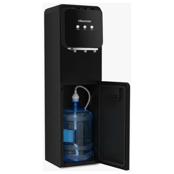 براد مياه هايسنس - قدرة تبريد 90 واط - تعبئة سفلية/تعبئة عبر الأنابيب مع فلتر - أسود