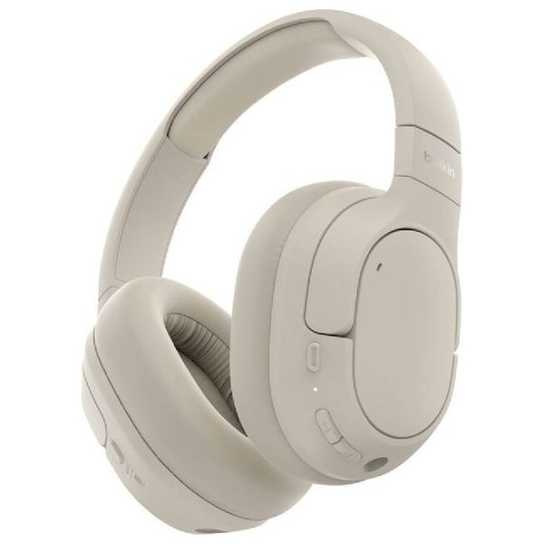 Belkin 2566 - Bluetooth Headphone Over Ear - Hybrid ANC - Sand