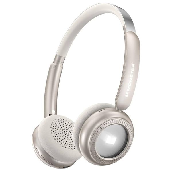 Monster N-Tune MINI 01 Wireless On-Ear Headphones - Long Battery Life Up to 50 hours of uninterrupted music and calls - Stylish Design - White