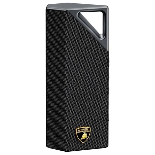 سبيكر صوت بلوتوث محمول بوجاني بريف إصدار لامبورغيني - طاقة خرج تصل إلى 28 واط - منفذ شحن يو اس بي سي - مقاومة للماء بمعيار IPX7 - سلفر