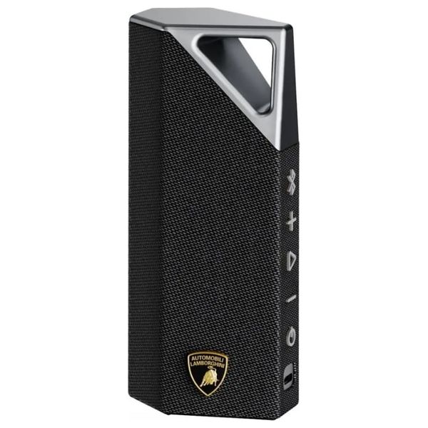 سبيكر صوت بلوتوث محمول بوجاني بريف إصدار لامبورغيني - طاقة خرج تصل إلى 28 واط - منفذ شحن يو اس بي سي - مقاومة للماء بمعيار IPX7 - سلفر