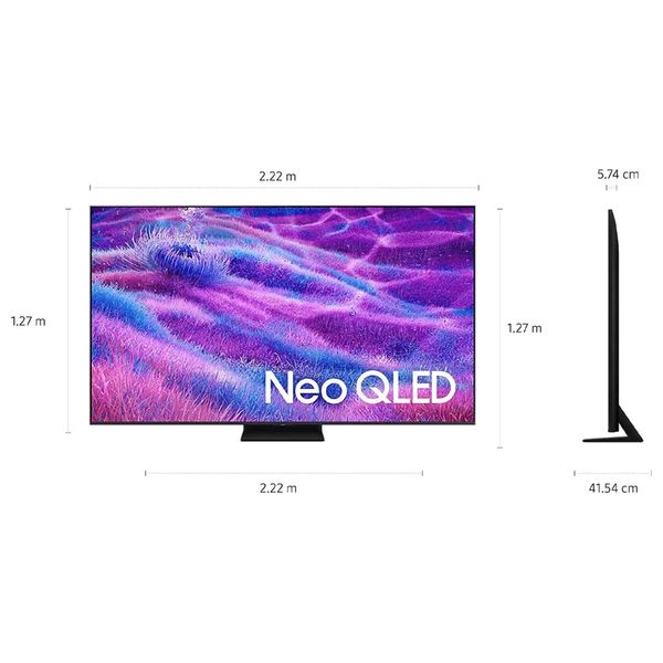  شاشة سامسونج - 100 انج - Neo QLED 4K - معدل تحديث 144 هرتز - تايزن - QA100QN80FU - أسود 