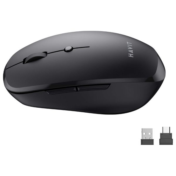  ماوس لاسلكي هافيت MS50WB - دي بي اي 1000 / 1200 / 1600 - اسود 