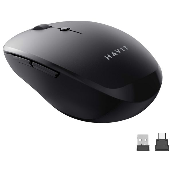  ماوس لاسلكي هافيت MS50WB - دي بي اي 1000 / 1200 / 1600 - اسود 