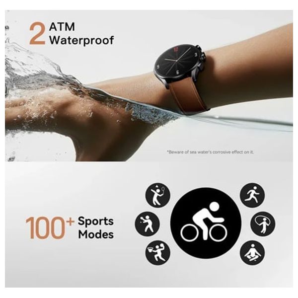  ساعة ذكية كيسليكت Balancer - شاشة اموليد 1.43-انج - سعة البطارية 360 مللي امبير - بني 