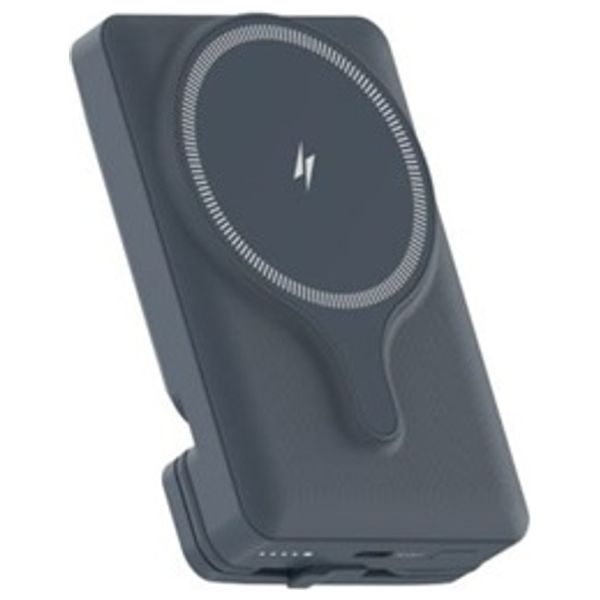 Powerology - Power Bank - 5000mAh - with Magnetic Wireless Car Charger - Black