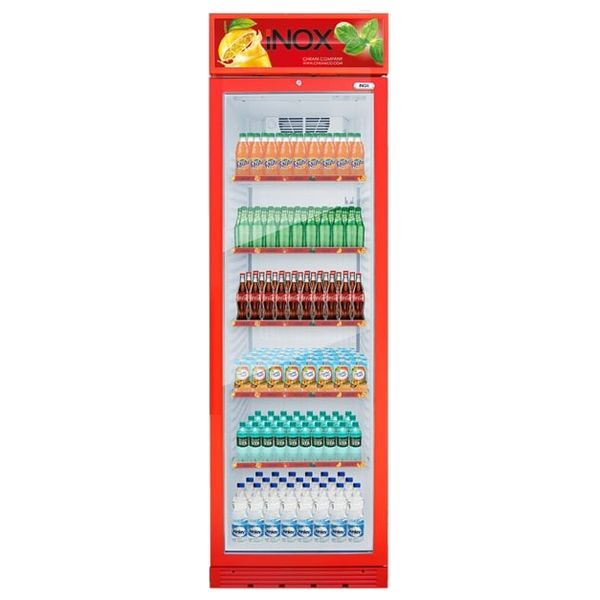 Inox Showcase Chiller - 13ft - Tempered double glass door - Red