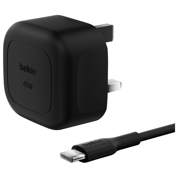 Belkin 2496 - Wall Charger & USB-C Cable 1M - 45W - Black