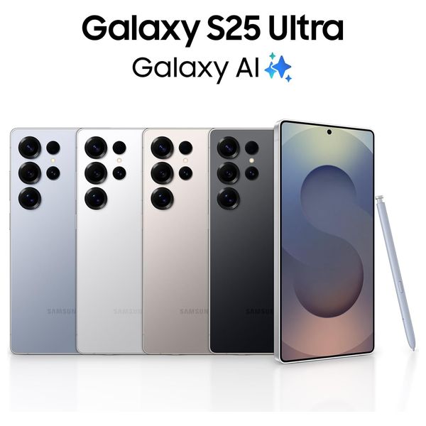  Samsung Galaxy S25 Ultra - Dual SIM - 6.9 Inch Dynamic LTPO Amoled 2X 120 Hz, HDR10+ - Snapdragon 8 Elite (3 nm) - 5000 mAh, 45W - With Galaxy AI 