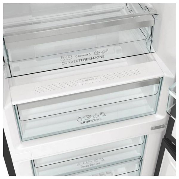 مجمد رأسي مدمج جورنجي  - 11 قدم - شاشة تحكم رقمية ليد - NRK6192SYBK - أسود