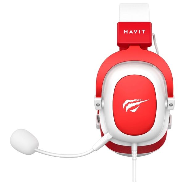 Havit Gaming Wired Headphone H2002d - Connection 3.5mm - Built-in Microphone for Clear Communication - Cable Length 2 meters - Red 