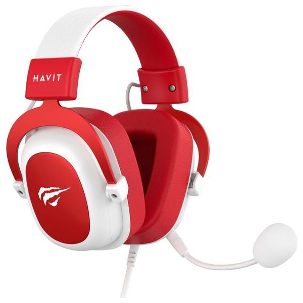  Havit Gaming Wired Headphone H2002d - Connection 3.5mm - Built-in Microphone for Clear Communication - Cable Length 2 meters - Red 