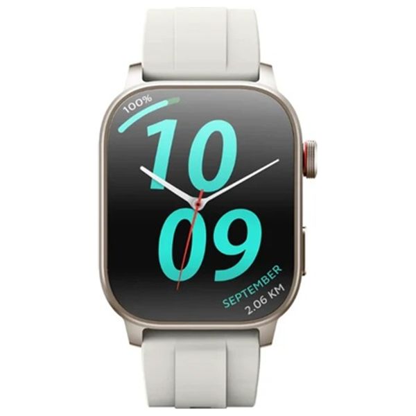  ساعة ذكية كيسليكت Ks 3 Elite - شاشة منحنية اموليد 2.1-انج - مقاوم للماء حتى 5 أمتار - ابيض 