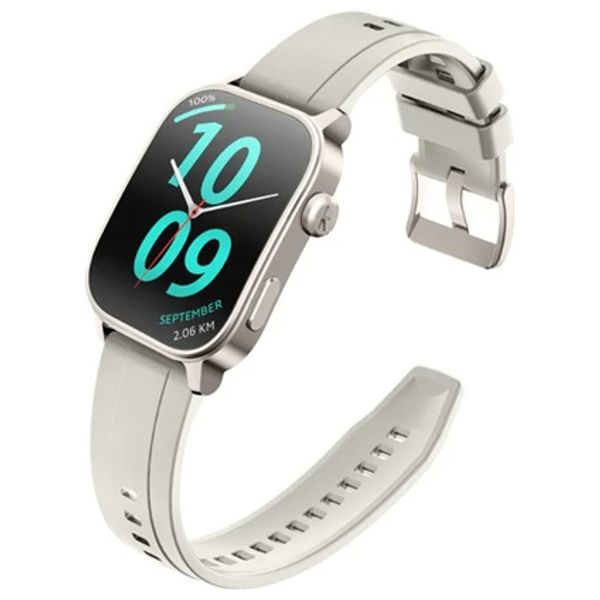  ساعة ذكية كيسليكت Ks 3 Elite - شاشة منحنية اموليد 2.1-انج - مقاوم للماء حتى 5 أمتار - ابيض 