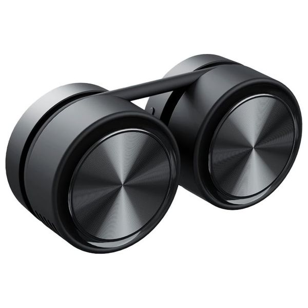  مروحة الرقبة المحمولة فليكسيكول من بورودو - سيليكون لطيف على البشرة - وقت عمل 4 ساعات - أسود 