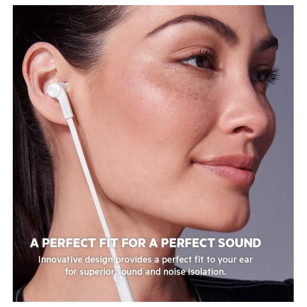 Belkin 3083 - In Ear Wired Headphone - Water Resistance IPX5 - 1.2M - White