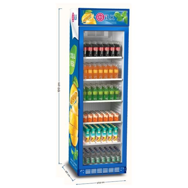 Inox Showcase Chiller - 13ft - Tempered double glass door - Blue