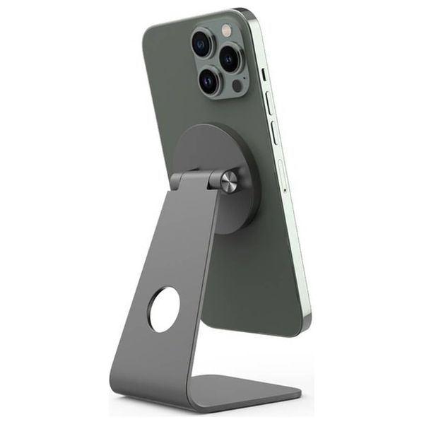  Powerology - MagSafe Phone Holder - Aluminum - Gray 