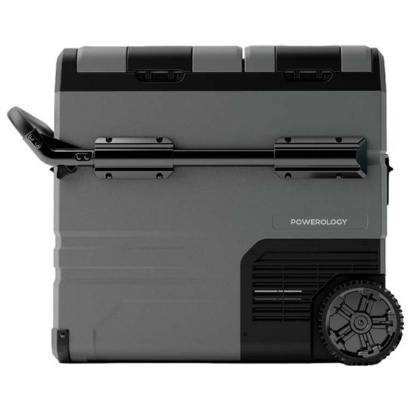  Powerology - Smart Fridge & Freezer - Portable Dual Compartment - 55L - Gray 