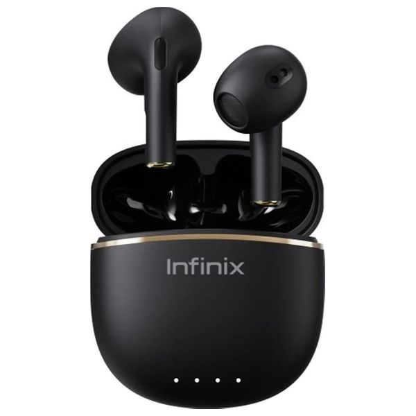  Infinix Wireless Earbuds XE23 - Bluetooth - Up to 25 hours of playtime with the charging case - Black 