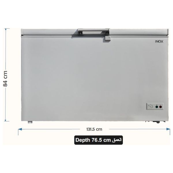 Inox S407LS - Chest Freezer - 16 ft - Outside condenser - Silver
