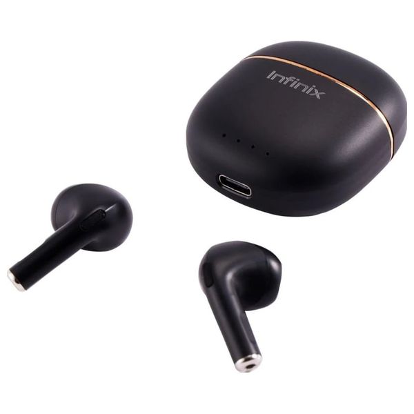 Infinix Wireless Earbuds XE23 - Bluetooth - Up to 25 hours of playtime with the charging case - Black