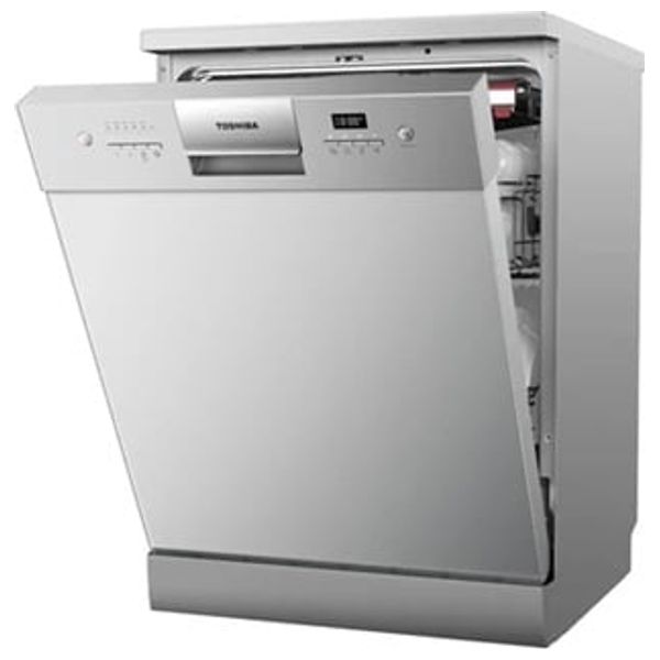 غسالة صحون توشيبا  - سعة 14 مكان - 8 برامج - DW-14F7MESS-IQ - سلفر 