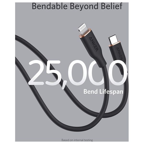  Anker PowerLine III Flow - USB-C to Lightning Cable - 0.9m - Black 