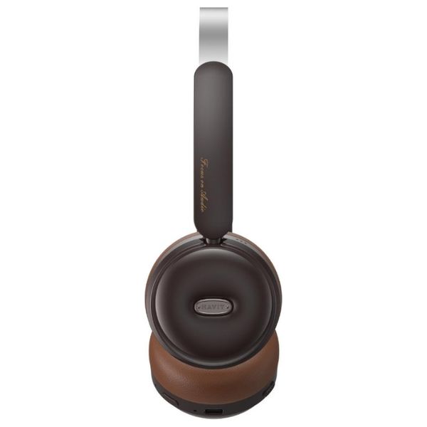 Havit H616BT - Bluetooth Headphone Over Ear - Up to 30 hours Battery Life - Stereo sound with deep bass - Brown