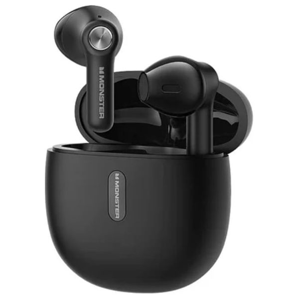 Monster N-Lite 207 Wireless Earbuds - AI Smart Call - ENC Noise Reduction - Black