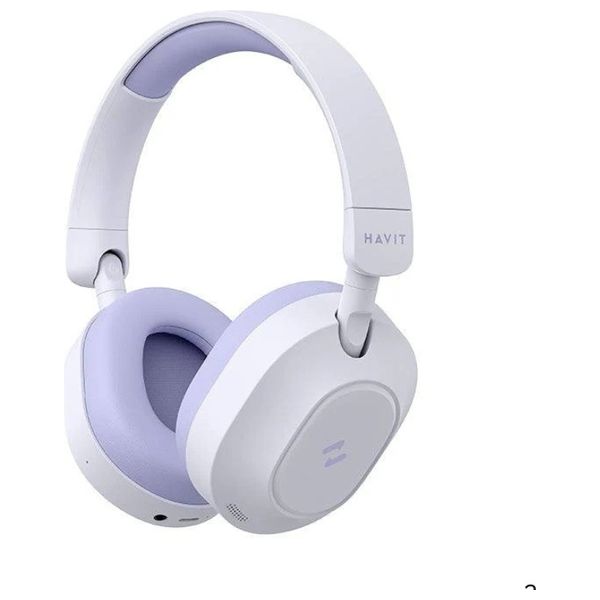 Havit H668BT - Bluetooth Headphone Over Ear - 50 hours Playback Time - Active Noise Cancellation -  Purple