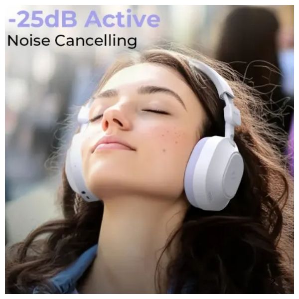 Havit H668BT - Bluetooth Headphone Over Ear - 50 hours Playback Time - Active Noise Cancellation -  Purple