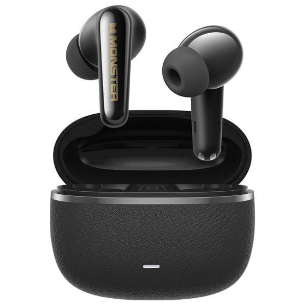 Monster Clarity 200 ANC Wireless Earbuds - Active Noise Cancellation (ANC) - Long Playtime Up to 25 hours of total listening time - Black