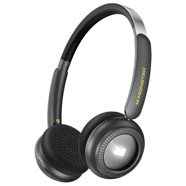 Monster N-Tune MINI 01 Wireless On-Ear Headphones - Long Battery Life Up to 50 hours of uninterrupted music and calls - Stylish Design - Black