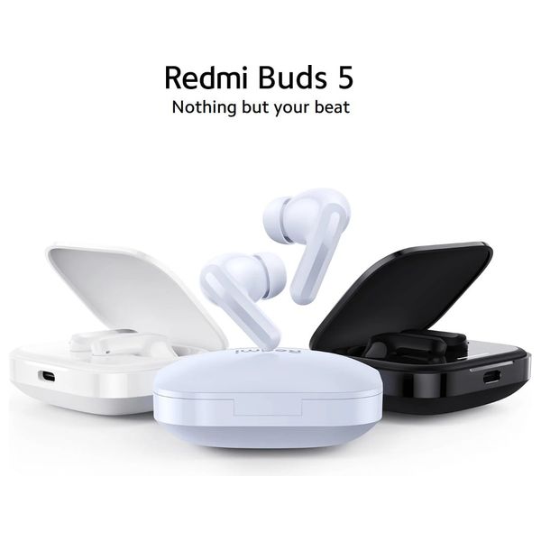  سماعة بلوتوث داخل الاذن ريدمي Buds 5 - عمر بطارية يصل إلى 40 ساعة - إلغاء ضوضاء متقدم ومميز - أزرق 