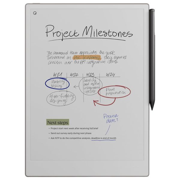 reMarkable Paper Pro - Paper Tablet - 11.8 inch Display - Battery Life Up to 14 days of regular use; Up to 90 days standby - White