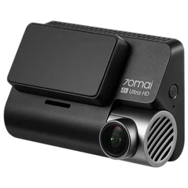  سيت داش كام شاومي 70mai 4K A810 HDR - تسجيل فائق الوضوح، الكاميرا الأمامية تسجل بدقة 4K، والكاميرا الخلفية بدقة 1080P HDR - أسود 