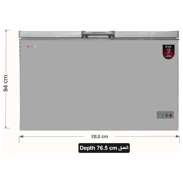 ILK S407GLS - Chest Freezer - 16 ft - Outside condenser - Silver