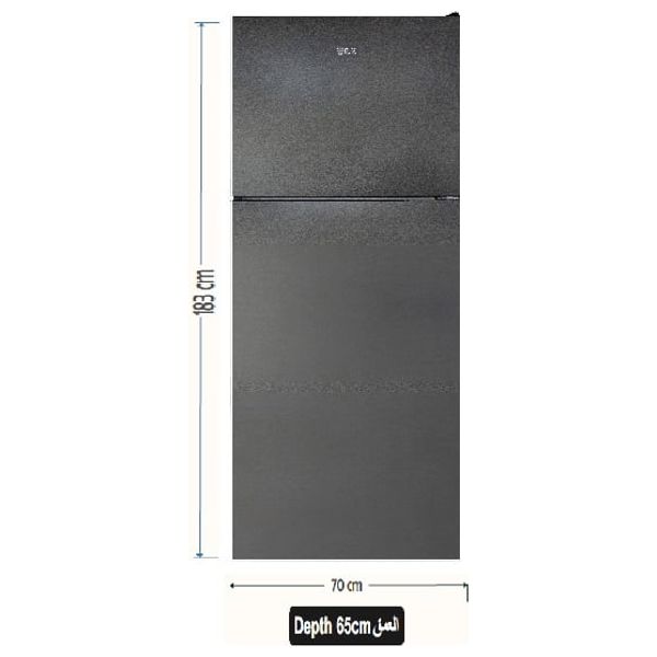 ILK DV439GLPS - Conventional Refrigerator - 16ft - Less Frost - Light Inside - Gray