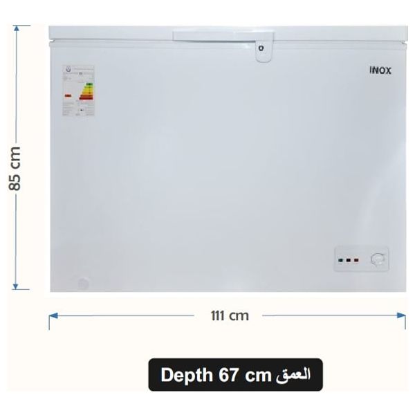 Inox M290W - Chest Freezer - 14 ft - LED Light Inside - White