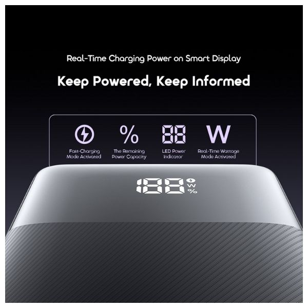 شاحن محمول اورايمو OPB-7200Q - 20000 مللي امبير - بمفذين يو اس بي سي - اسود