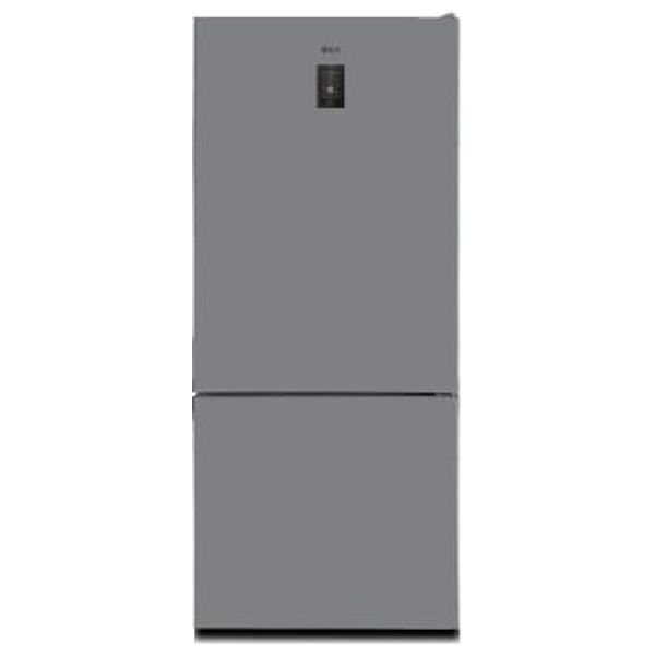 ILK NV679S - Conventional Refrigerator with bottom freezer - 24 ft - Electronic Control with Door Alarm - Gray