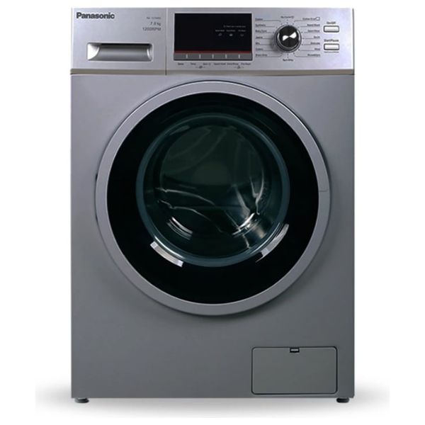 غسالة باناسونيك - تحميل أمامي - 7 كجم - أوتوماتيكية بالكامل - NA-127MB2LAS - سلفر