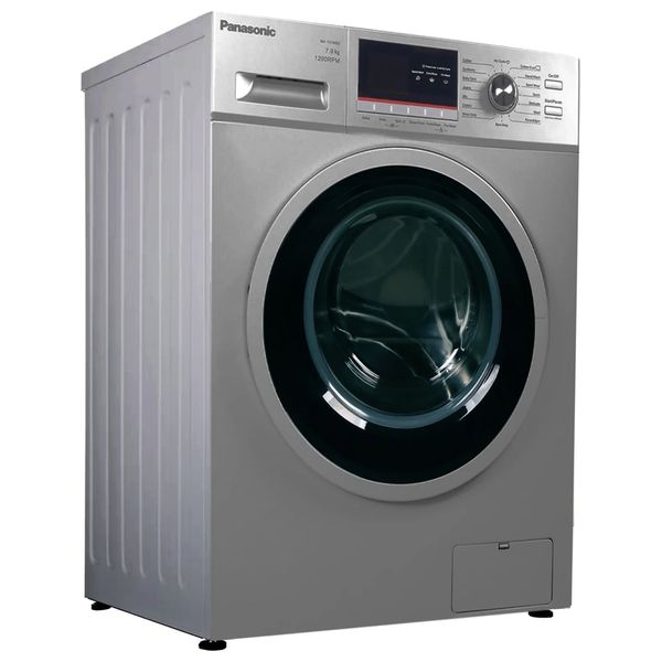 غسالة باناسونيك - تحميل أمامي - 7 كجم - أوتوماتيكية بالكامل - NA-127MB2LAS - سلفر