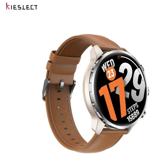  ساعة ذكية كيسليكت Kr 3 - شاشة اموليد 1.5-انج - سعة البطارية 500 مللي امبير - ذهبي 