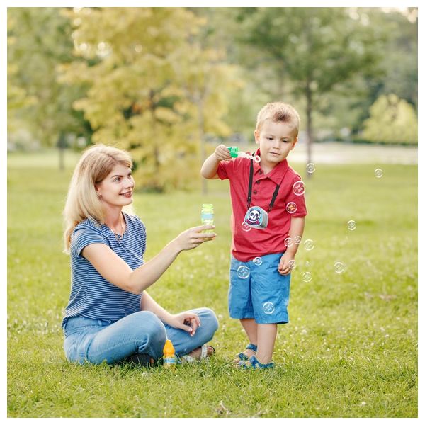  Porodo - Life Style Kids Portable Neck Fan - Adjustable lanyard for a secure and comfortable fit - Three programmable speed settings - Blue 