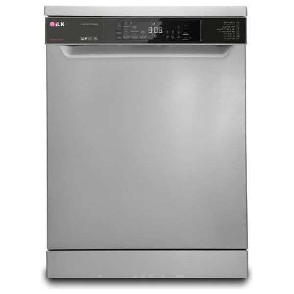 غسالة صحون ايلك - 8 برامج - تجفيف توربو - V158HS  - سلفر