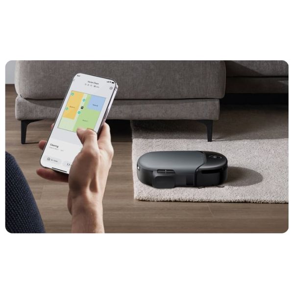 Anker Eufy Robot Vacuum Omni S1 - Always Clean Mop system with dual water reservoirs - Powerful 8,000Pa suction for deep cleaning - Black