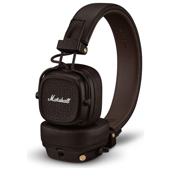 Marshall Major V - Over Ear Wireless Headphones - Foldable Design - Brown